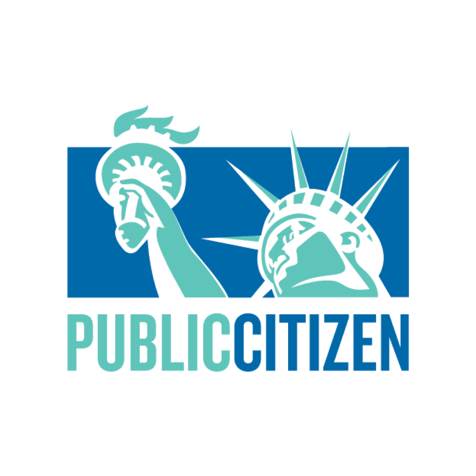 Logo for Public Citizen showing the Statue of Liberty above the organization name