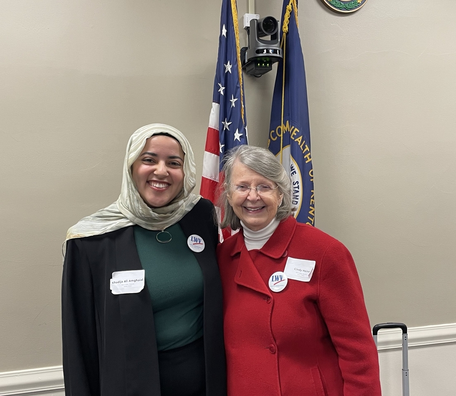 League members at the LWV of Kentucky's Lobby Day