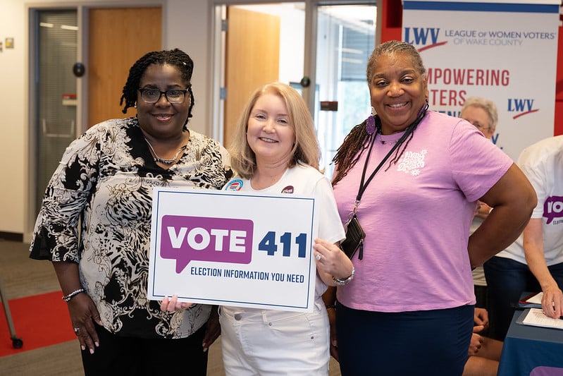 LWV President Dianna Wynn in NC NVRD activation