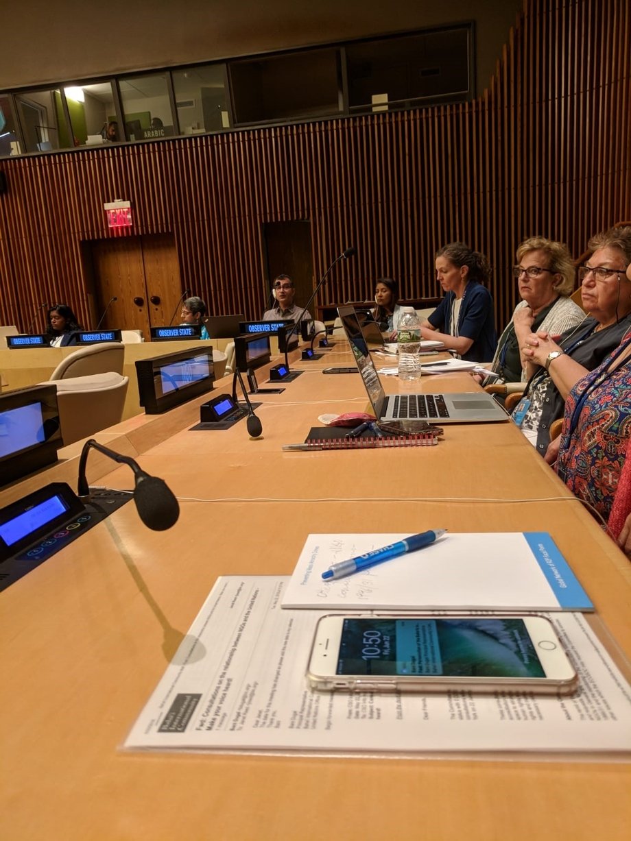LWVUS Observers in a working group at the United Nations