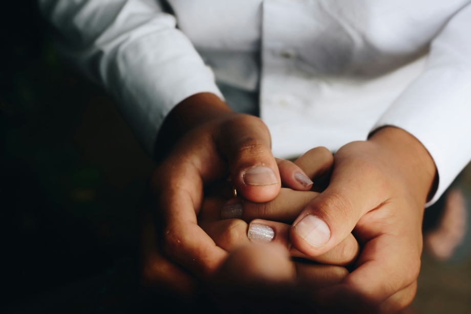 People holding hands